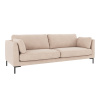 Třímístná pohovka Rowico Home CORWIN 238x98x83 cm | světlé béžová