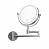 Nástěnné kosmetické zrcátko s LED osvětlením Andrea House BA23002 | stříbrná