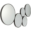 Sada zrcadel Broste Kunst set 5 ks | černá