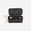 Pánská cestovní šperkovnice Stackers Brown Large Travel Watch and Cufflink Box | hnědá