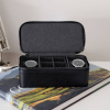 Pánská cestovní šperkovnice Stackers Black Large Travel Watch and Cufflink Box | černá