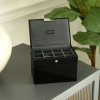 Pánská šperkovnice 2 v 1 Stackers Black Cufflink & Watch Box | černá
