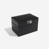 Pánská šperkovnice 2 v 1 Stackers Black Cufflink & Watch Box | černá