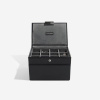 Pánská šperkovnice 2 v 1 Stackers Black Cufflink & Watch Box | černá