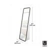 Stojací zrcadlo v černém rámu Umbra Hub Leaning 157 cm | černé