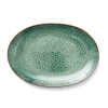 Oválná mísa na servírování Bitz Oval 36 x 25 cm Black/Green | zelená