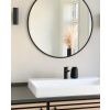 Kulaté zrcadlo na zeď Villa Collection Black 80 cm | Černá