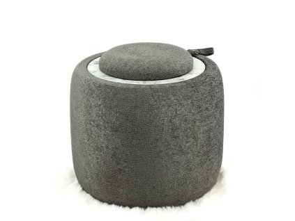 Puf/stolík sivý