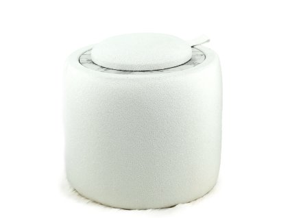 Puf/stolík biely