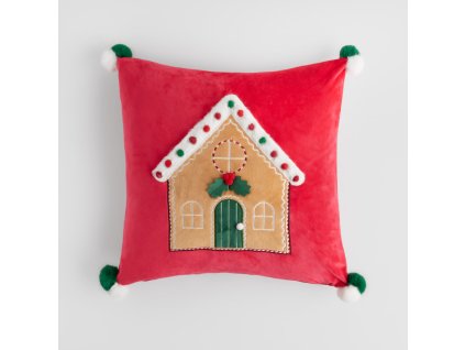 Vyšívaná obliečka na vankúš GINNOHOUSE 45x45 cm