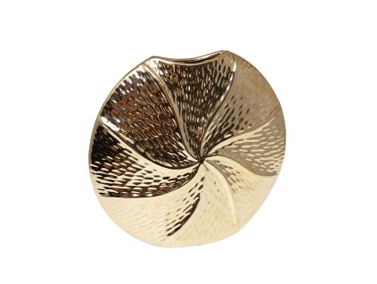 Zlatá špirálová keramická váza