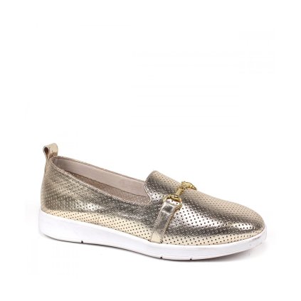 26896 elegantne slip on poltopanky al22228 zlata