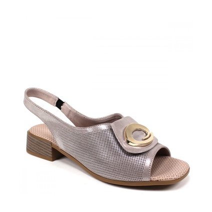27307 elegantne damske sandale aq1524 taupe perlet
