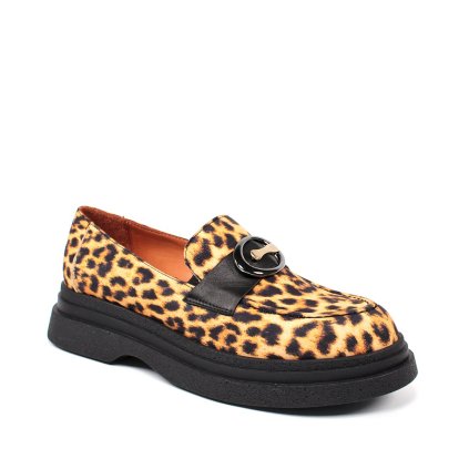 31051 mokasiny s leopardovym vzorom
