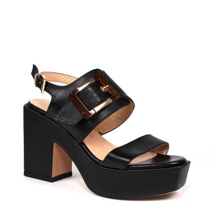 33049 2 kozene sandale na hrubom opatku