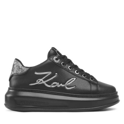 karl lagerfeld kl62510a fekete lthr w ezüst tornacipő karl lagerfeld kl62510a fekete lthr w ezüst