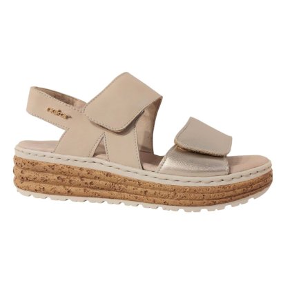 Rieker Sandaal 62761 90 arany bézs szélesség H 2 safu g6