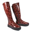31858 6 damske lakovane cizmy
