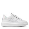 karl lagerfeld kl62510a fehér lthr irizáló tornacipő karl lagerfeld kl62510a fehér lthr irizáló