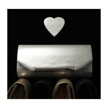 Spoločenksá kabelka MG62-004-3 SILVER