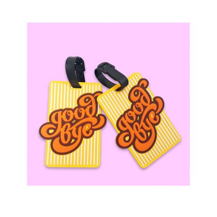 Menovky na kufor GOODBYE