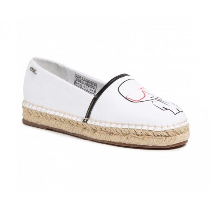 Espadrilky KL80171 911 WHITE CANVAS