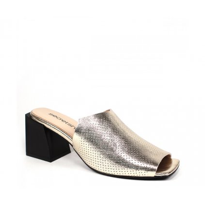 Elegantné šľapky RC737-3058-933 ZLATÁ