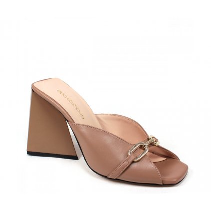 Luxusné dámske šľapky AQ4706-3 CAMEL