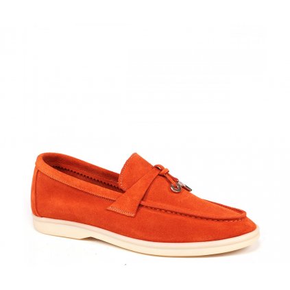 Slip on poltopánky PL015 2131 ORANGE