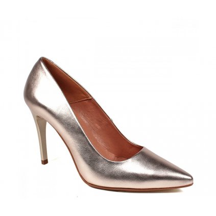 Elegantné lodičky KA6086 B128 PLATINA