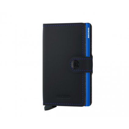 SECRID Miniwallet MM- Matte Black &amp  Blue