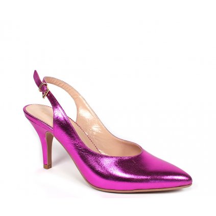 Spoločenské topánky TT4350 721 FUXIA METAL