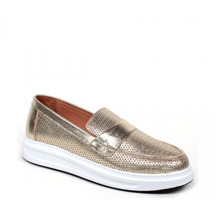 Kožené slip on poltopánky