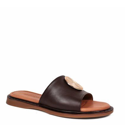 Kožené šľapky Secretshoes