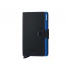 SECRID Miniwallet MM- Matte Black &amp  Blue