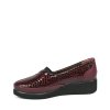 Komfortné mokasíny EY157 BORDO LAK
