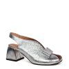 Strieborné sandále Secretshoes
