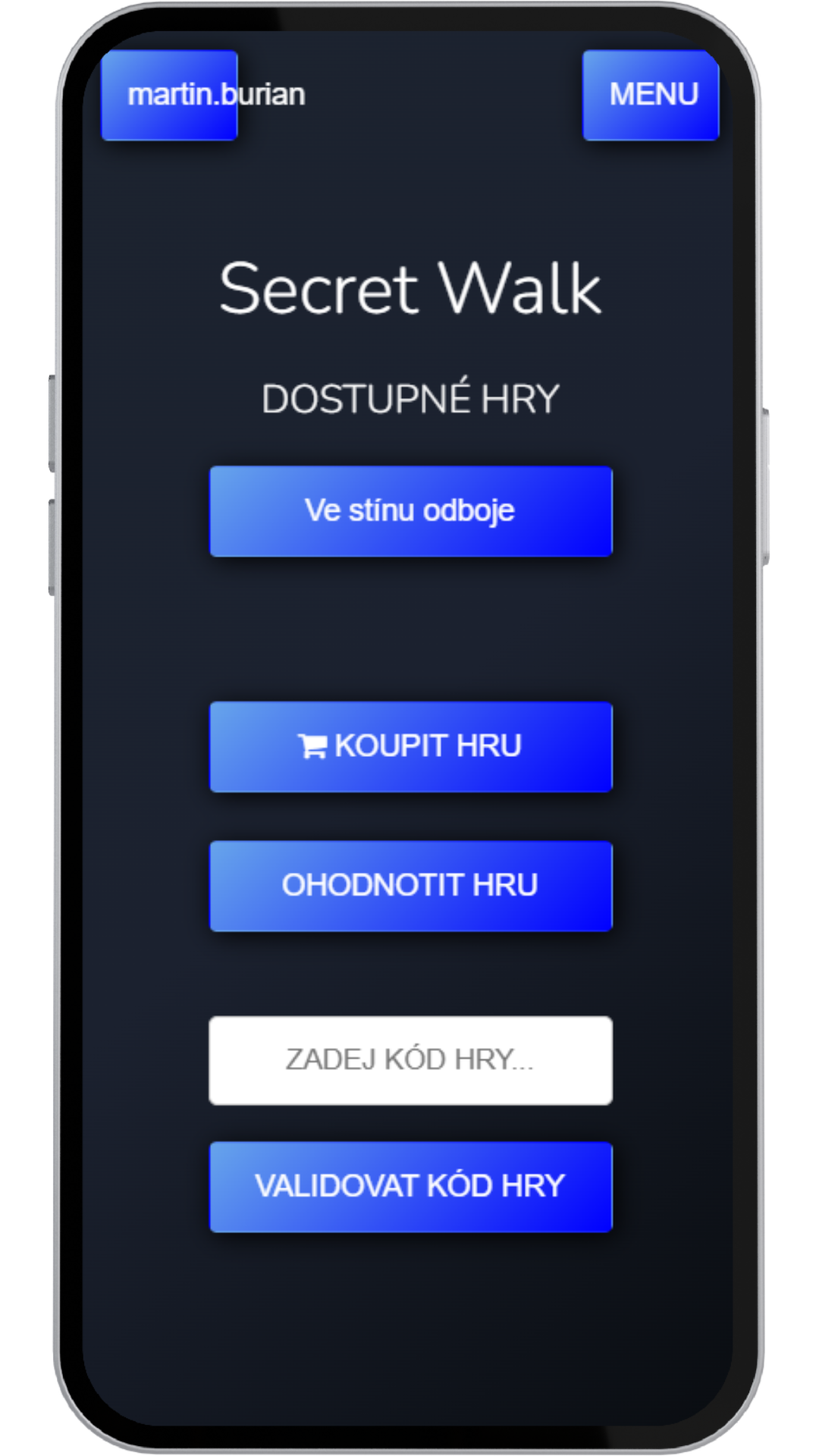 Zakoupená hra