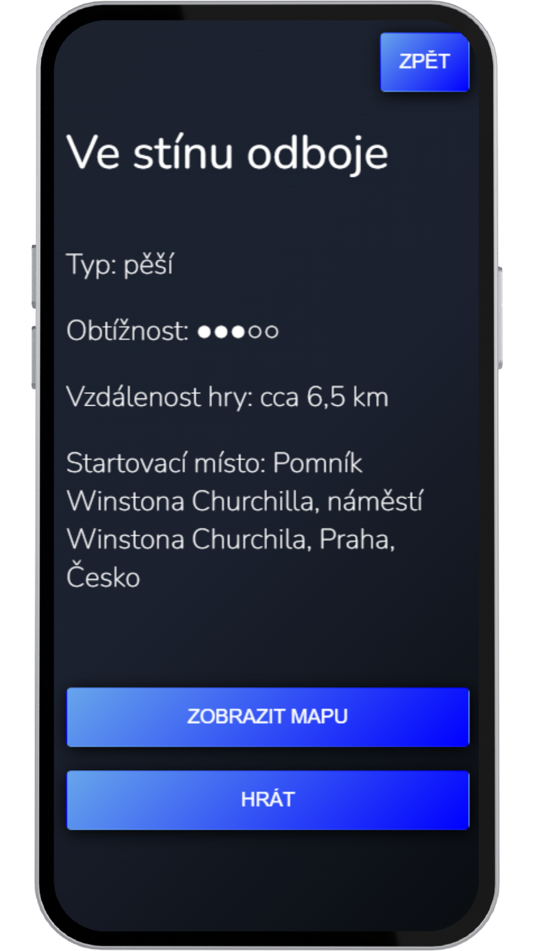 Informace o trase