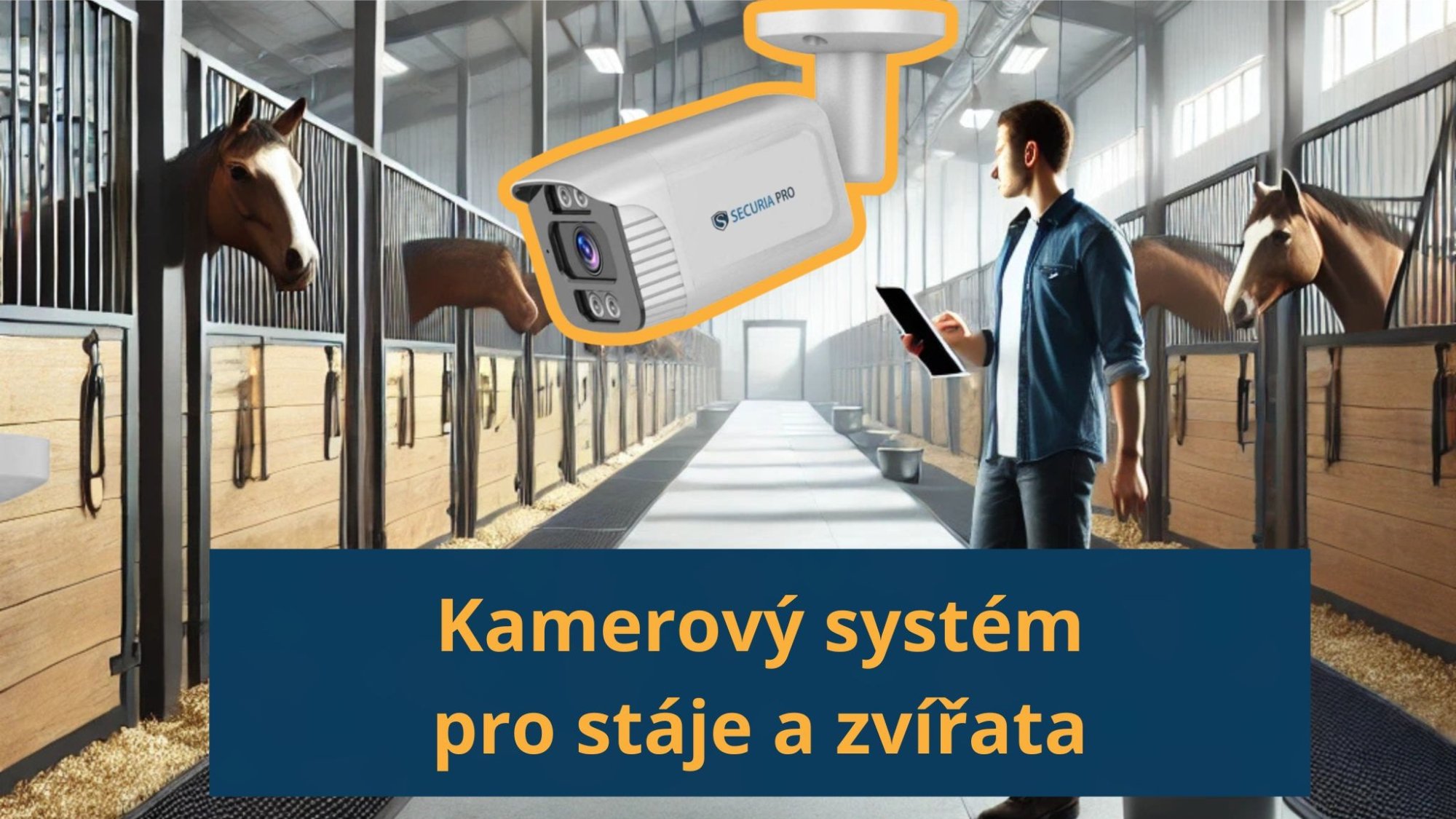 Kamerové systémy pro vaše koně, stáje a hospodářská zvířata