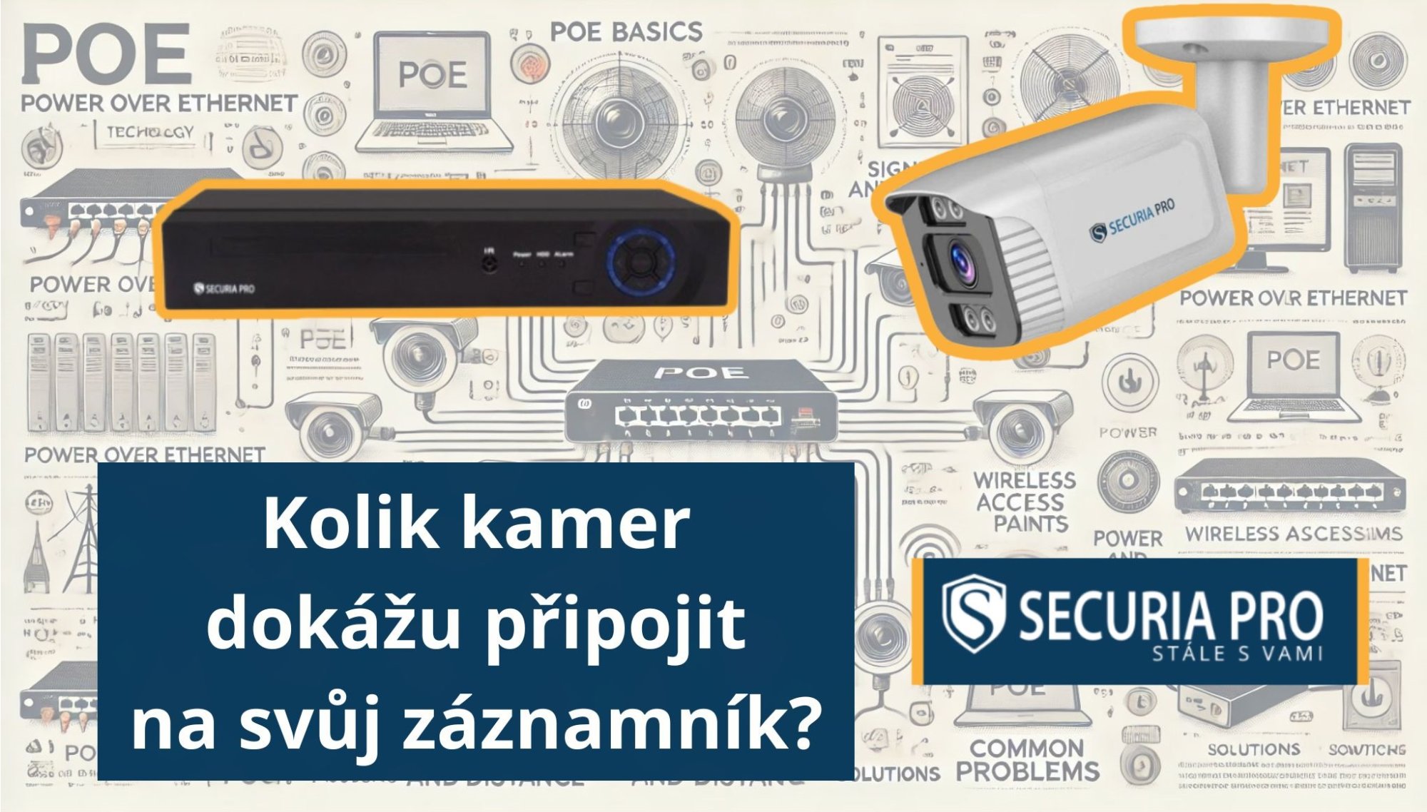 Jak zjistím, kolik kamer si dokážu připojit na svůj záznamník?