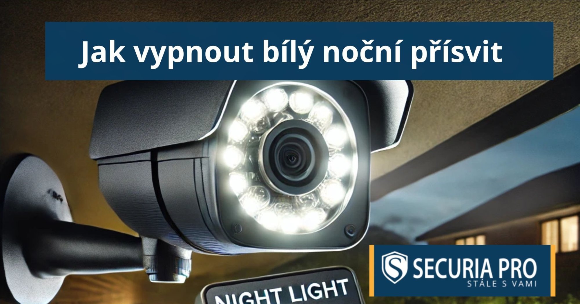 Jak na kameře vypnout bílý noční přísvit?