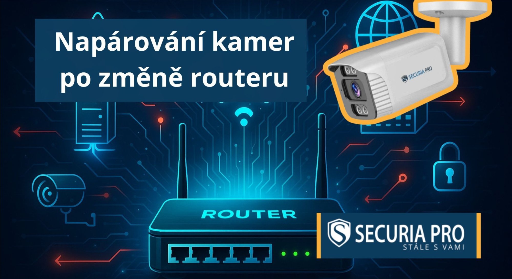 Změnili jste internet nebo router a kamery jsou offline?