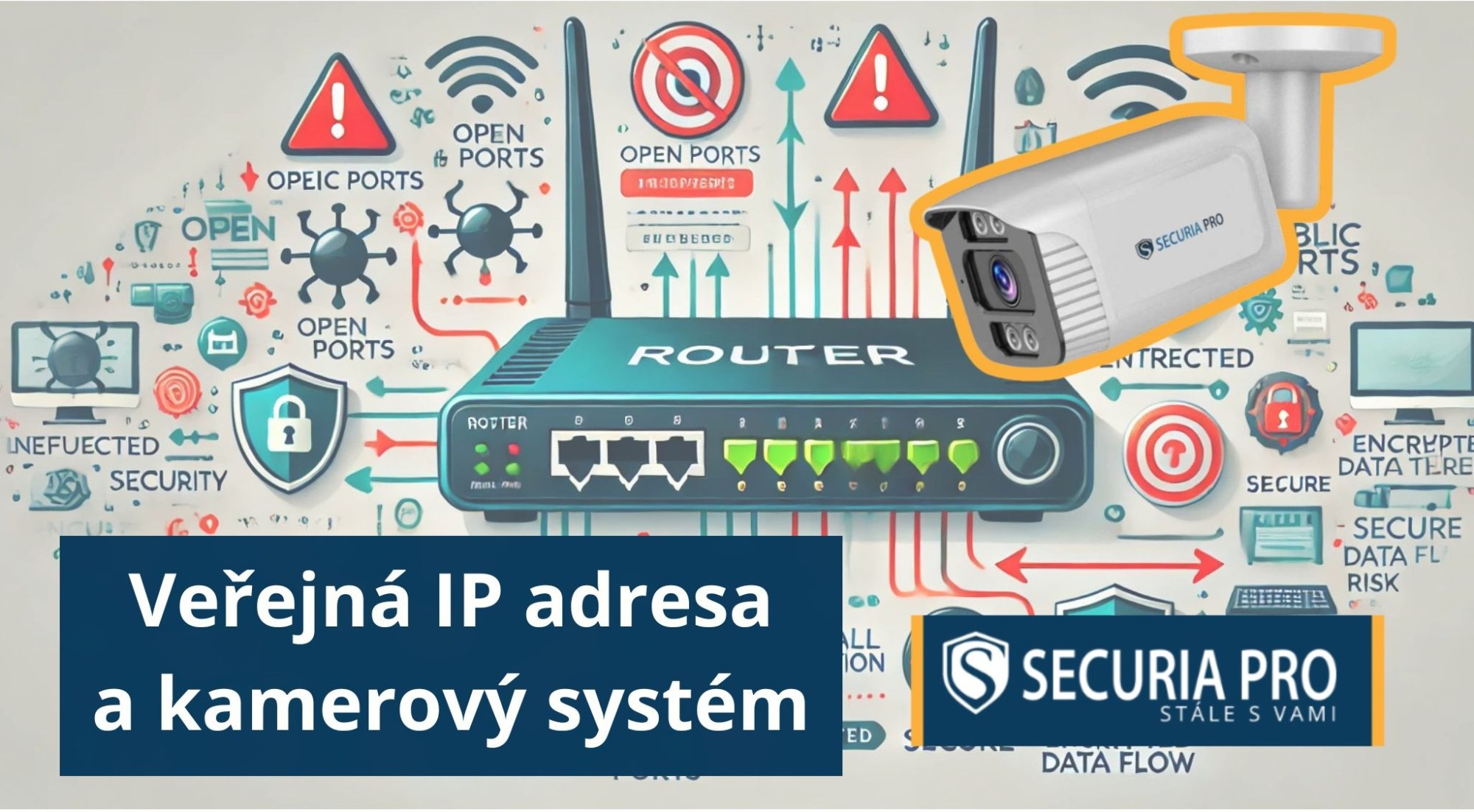 Veřejná IP u kamerového systému: Rizika a bezpečná řešení