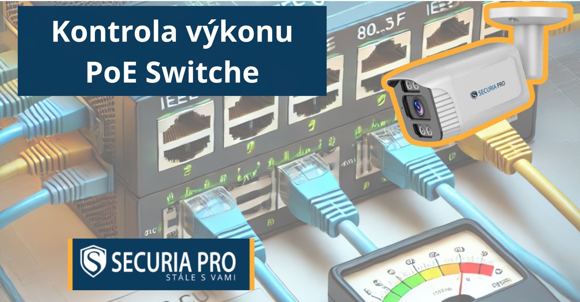 Jak mohu zkontrolovat, zda PoE switch poskytuje dostatek energie pro napájení všech kamer?
