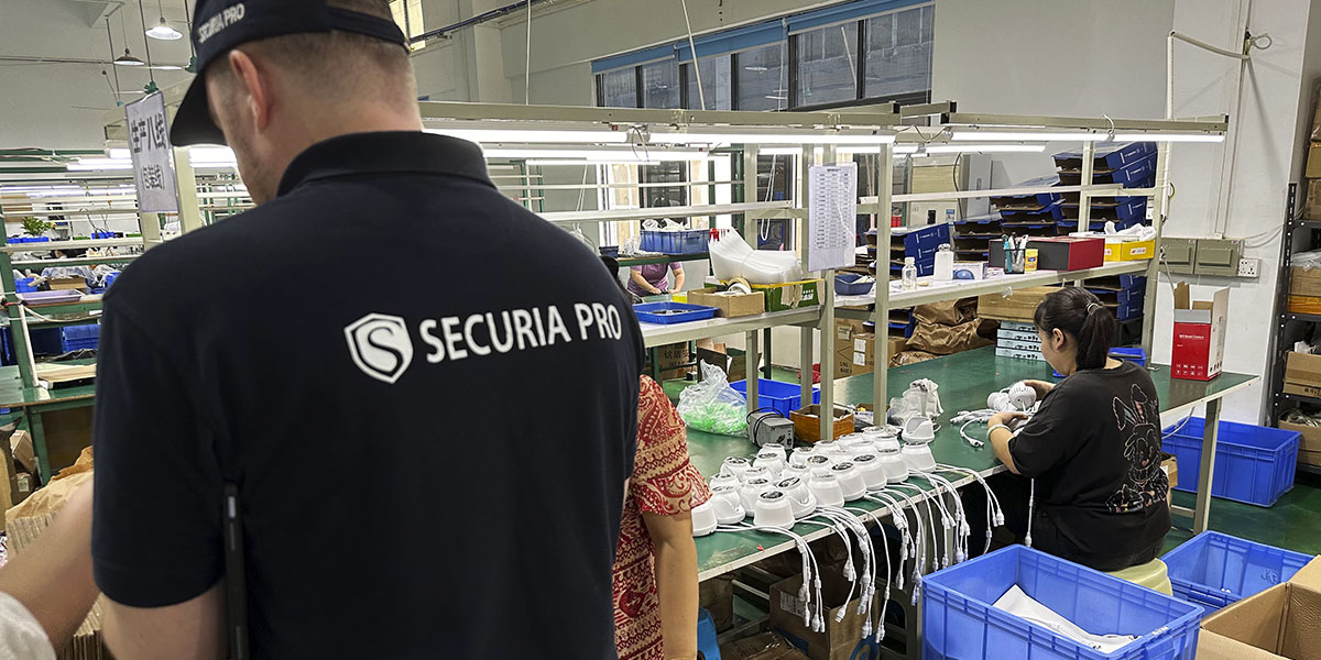 Naše továrna Securia Pro v Shenzenu kde vyrábíme kamerové systémy