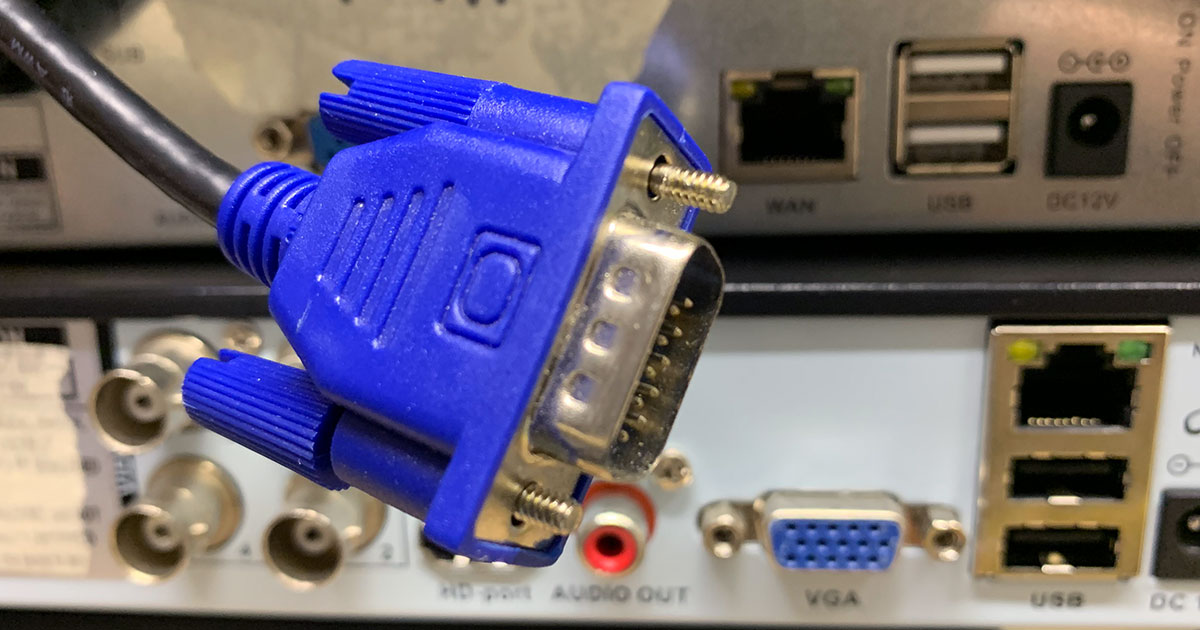 Kvalita obrazu: Žádný obraz na monitoru / TV připojení k DVR / NVR