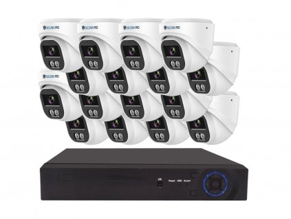 Securia Pro kamerový systém NVR16CHV8S-W DOME smart, bílý (Pevný disk bez disku)