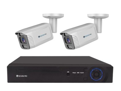Securia Pro IP 2 kamerový systém 6MPx, NVR2CHV6S-W smart, bílá, kov