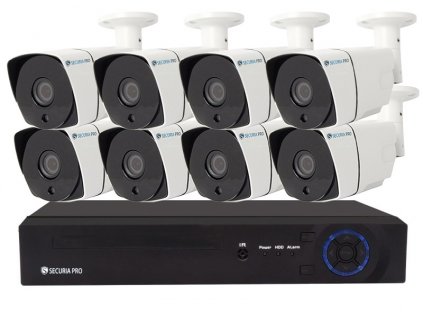 Securia Pro AHD set 2MPx AHD8CHV2-W (Nahrávanie bez disku)